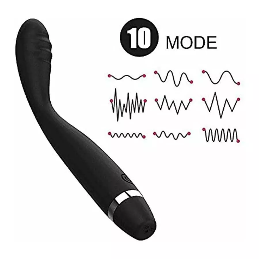 [WALLER PAA] Slim Bendable Clitoral G Spot Vibrator Massager Wand Beginner Sex Toys for Women