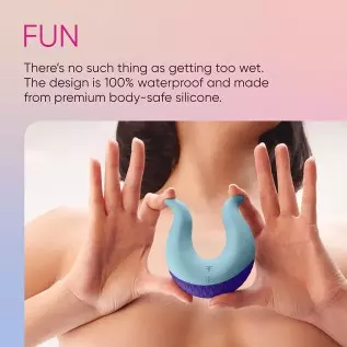 Femme Funn Volea fluttering tips vibrator feel butterflies from head to curling toes. Made from premium silicone Volea’s targete