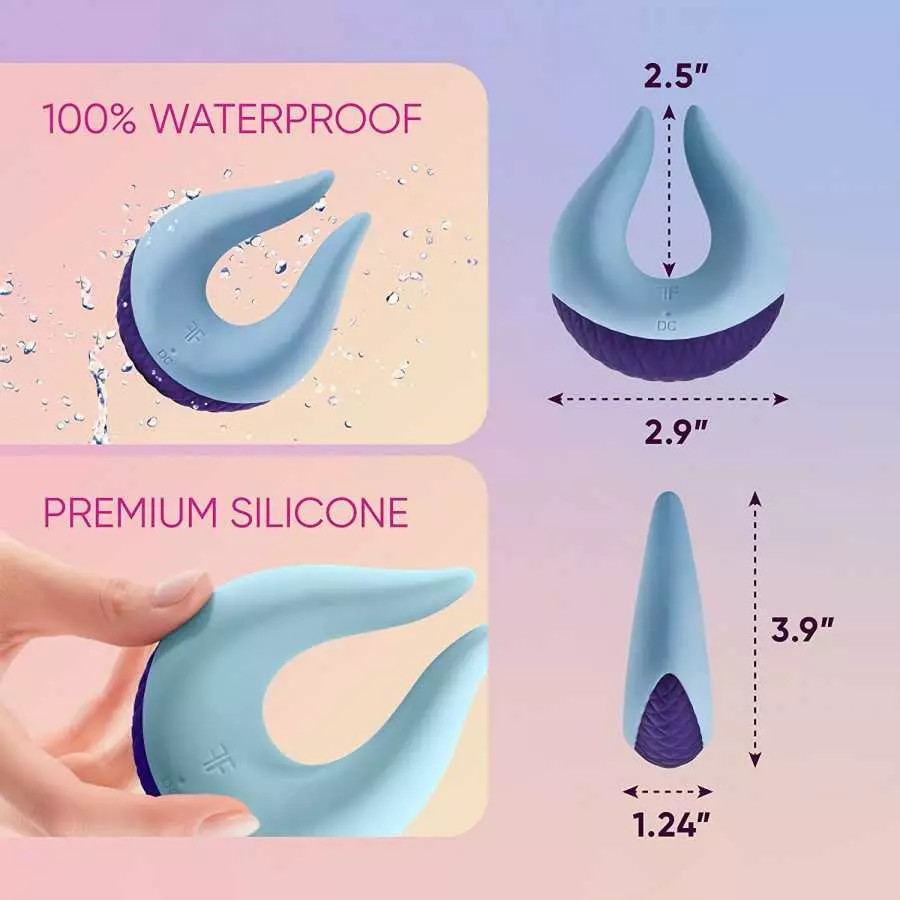 Femme Funn Volea fluttering tips vibrator feel butterflies from head to curling toes. Made from premium silicone Volea’s targete