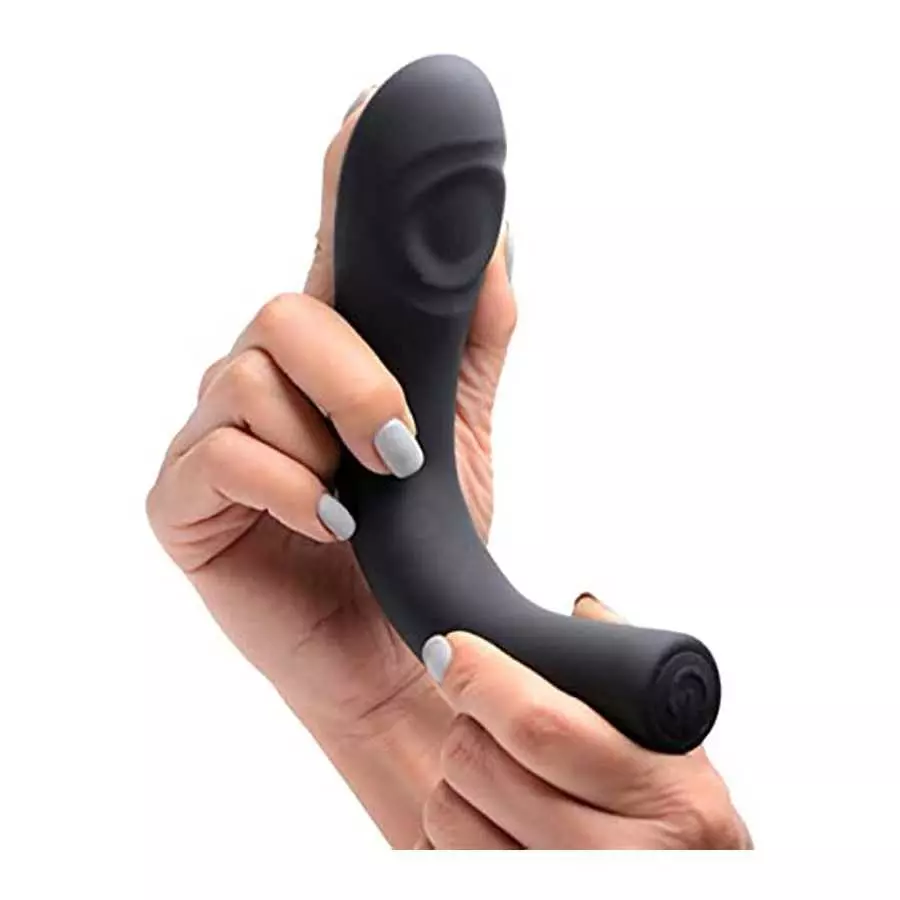 Lynx 9X Pulsing G-spot Silicone Vibrator - Black