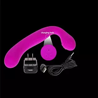 G-Spot Vibrator with 30 Vibration Modes, Silicone Rechargeable Adult Sex Toy Curved Shaft Dual Motor Vibrator