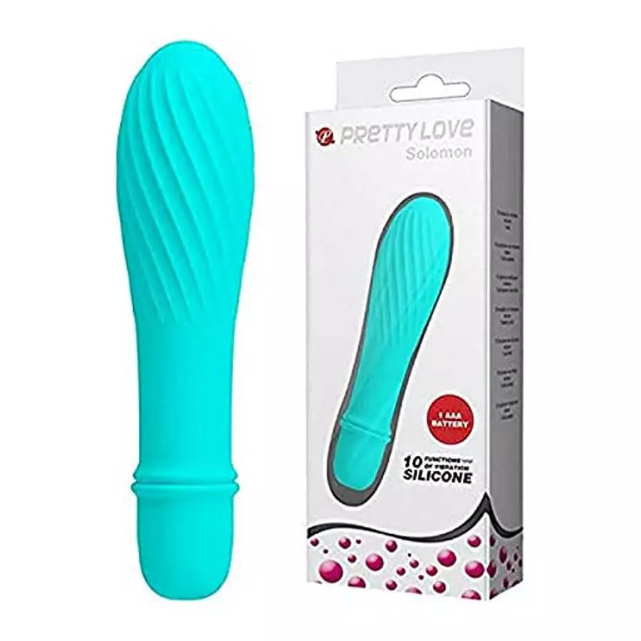 Pretty Love Solomon 10 Vibrations G spot Vibrator,Teal Pretty Love Solomon 10 Vibrations G spot Vibrator,Teal