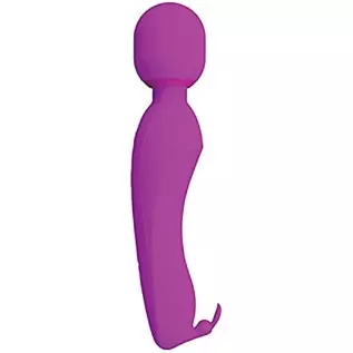 Pretty Love Silicone Rechargeable Wand Vibrator - Fuchsia