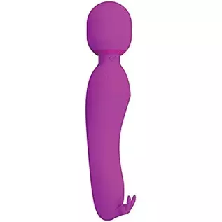 Pretty Love Silicone Rechargeable Wand Vibrator - Fuchsia