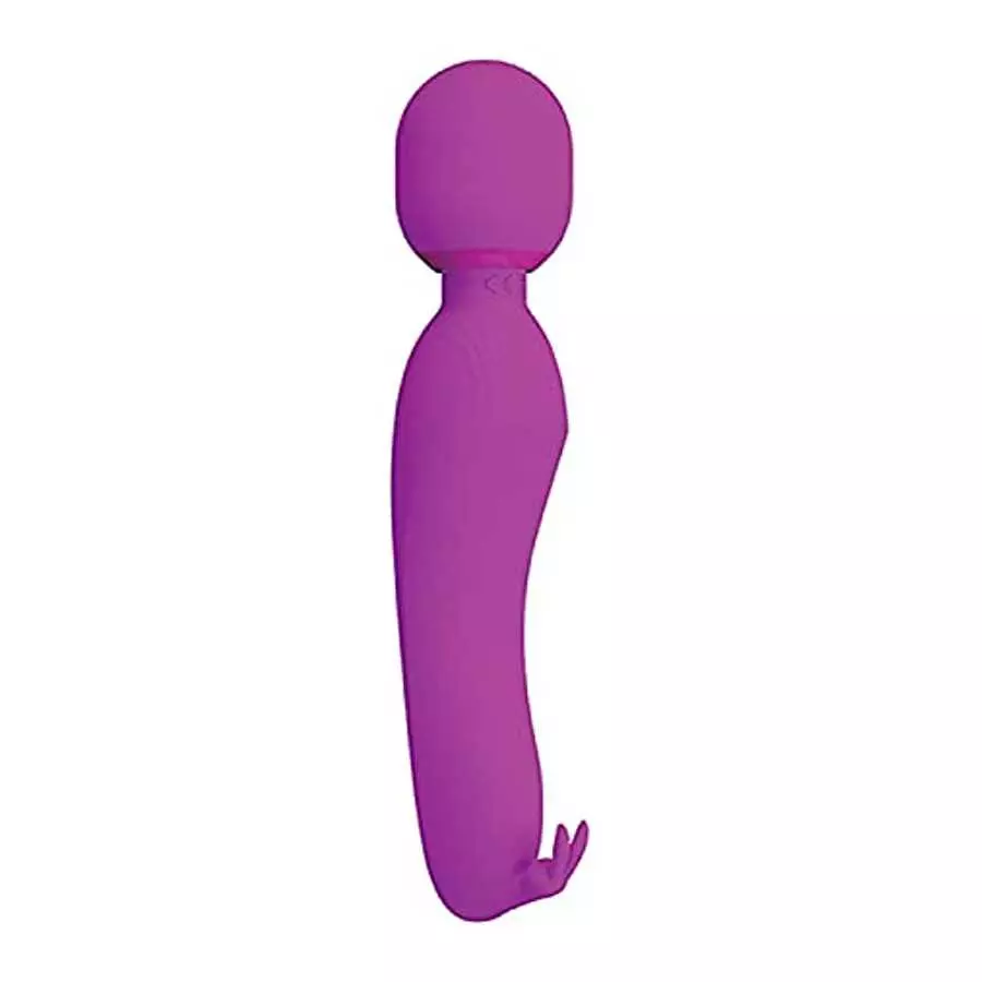 Pretty Love Silicone Rechargeable Wand Vibrator - Fuchsia