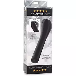 Inmi 5 Star 9X Come-Hither G-spot Silicone Vibrator - Black