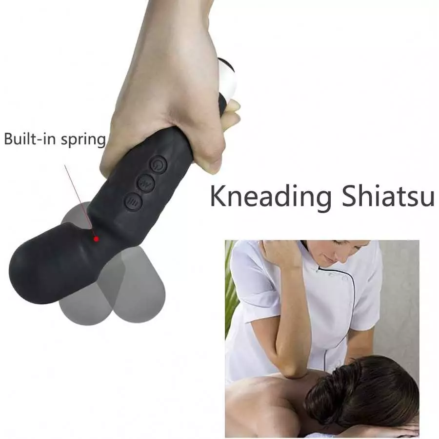 RoHS Wand Massager for Women-Men,8 Speeds & 20 Vibration Patterns, Quiet Modes, Handheld Cordless, Waterproof, for Shoulder, Nec