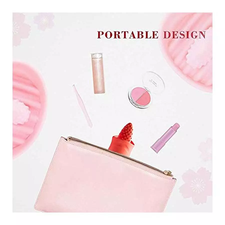 redcolourful Sex Toy for Adult Couple, Clitoris Vibrators G Spot Silicone Vibrator with Tongue Licking Nipple Stimulator 10 Vibr