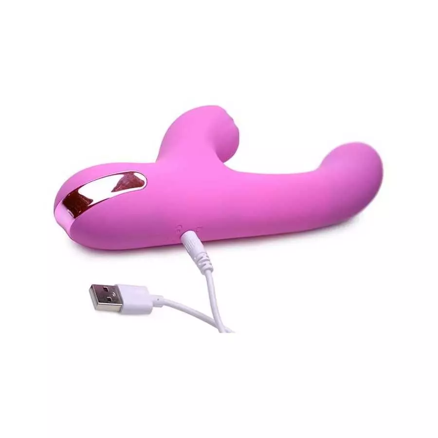 Inmi Inmi 5 Star 13X Silicone Pulsing & Vibrating Rabbit - Black