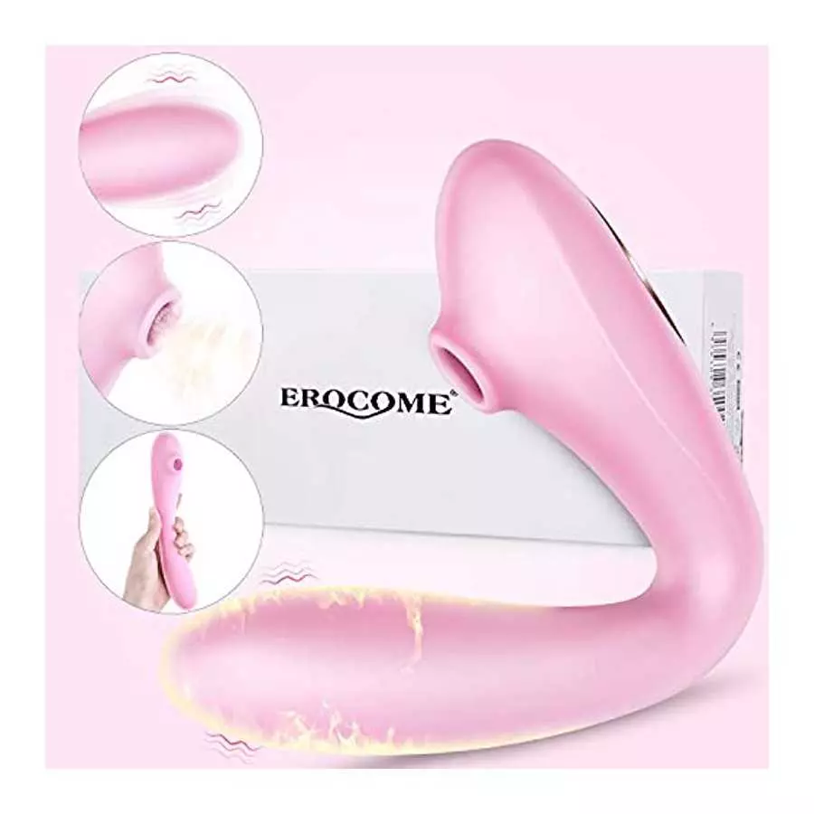 G-spot Flexible Dildo with 10 Vibrating Patterns, 3 in one Rechargeable Vibrator for Women and Couple (red)