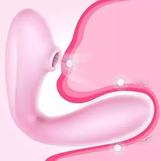 G-spot Flexible Dildo with 10 Vibrating Patterns, 3 in one Rechargeable Vibrator for Women and Couple (red)