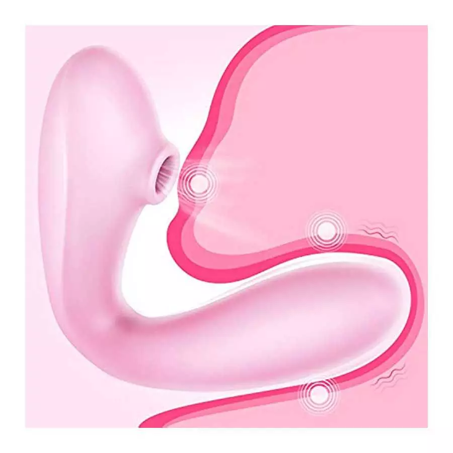 G-spot Flexible Dildo with 10 Vibrating Patterns, 3 in one Rechargeable Vibrator for Women and Couple (red)