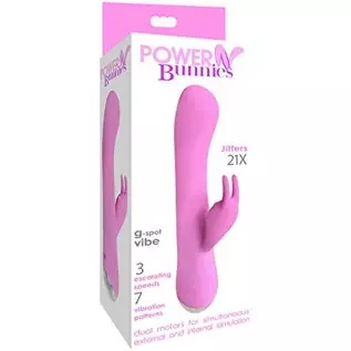 Curve Novelties 72923: Power Bunnies Jitters 10X Light Pink Curve Novelties 72923: Power Bunnies Jitters 10X Light Pink