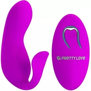 Pretty Love Tyler Couples Stimulator with Remote 12 Function Fuchsia