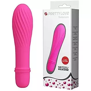 Pretty Love Solomon 10 Vibrations Vibrator, Hot Pink