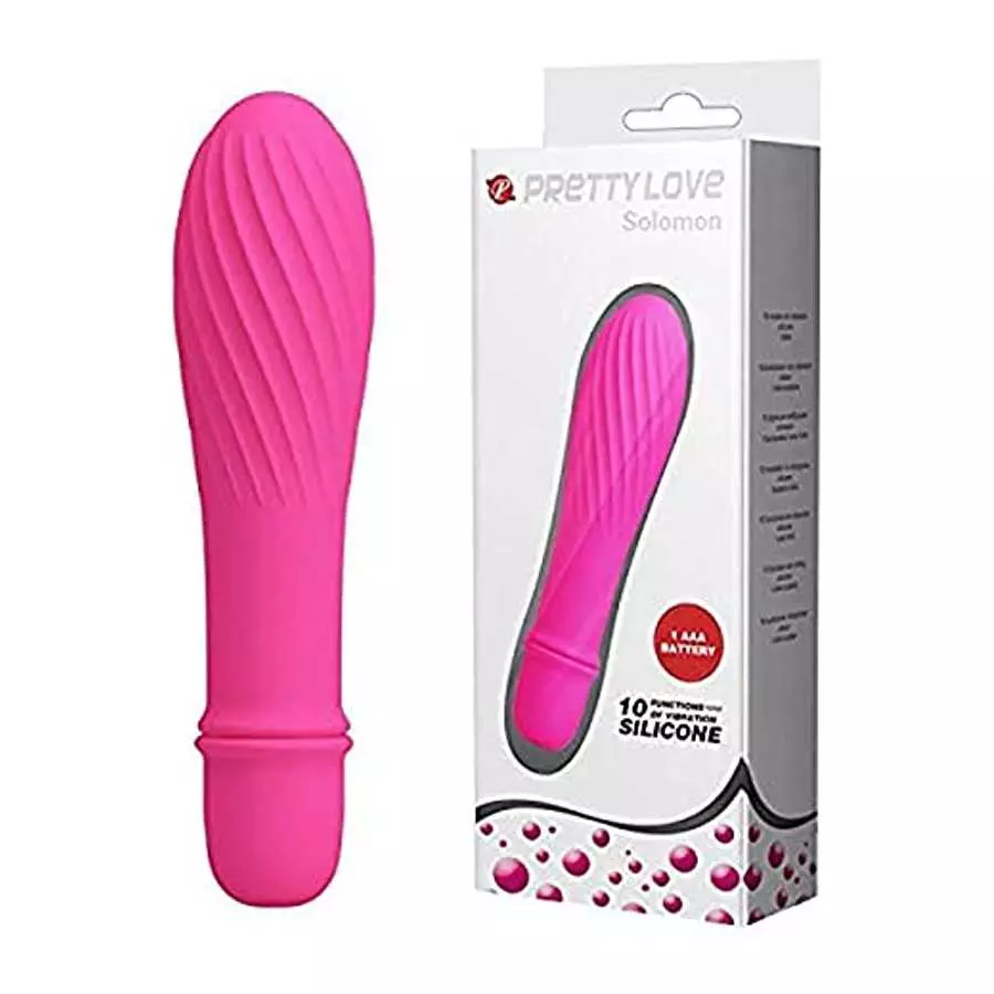 Pretty Love Solomon 10 Vibrations Vibrator, Hot Pink