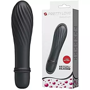 Pretty Love Solomon 10 Vibrations G spot Vibrator, Black