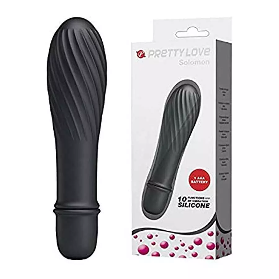 Pretty Love Solomon 10 Vibrations G spot Vibrator, Black Pretty Love Solomon 10 Vibrations G spot Vibrator, Black