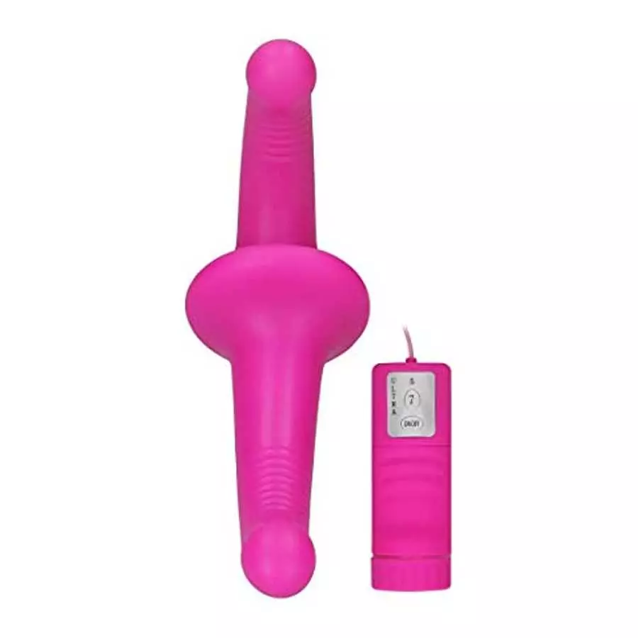 Ouch! by Shots America - Vibrating Silicone Strapless Strapon - Pink