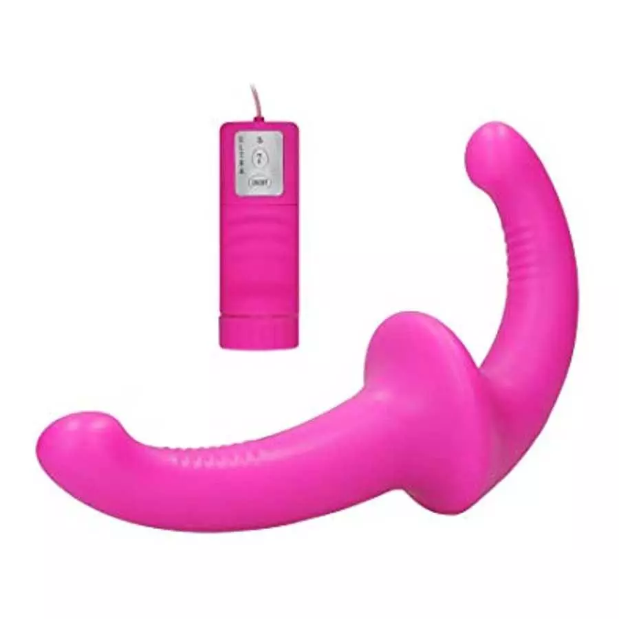 Ouch! by Shots America - Vibrating Silicone Strapless Strapon - Pink