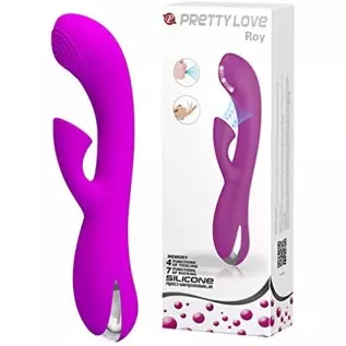 Pretty Love Roy Roller Ball Silicone Rechageable G-Spot Rabbit Style Vibrator