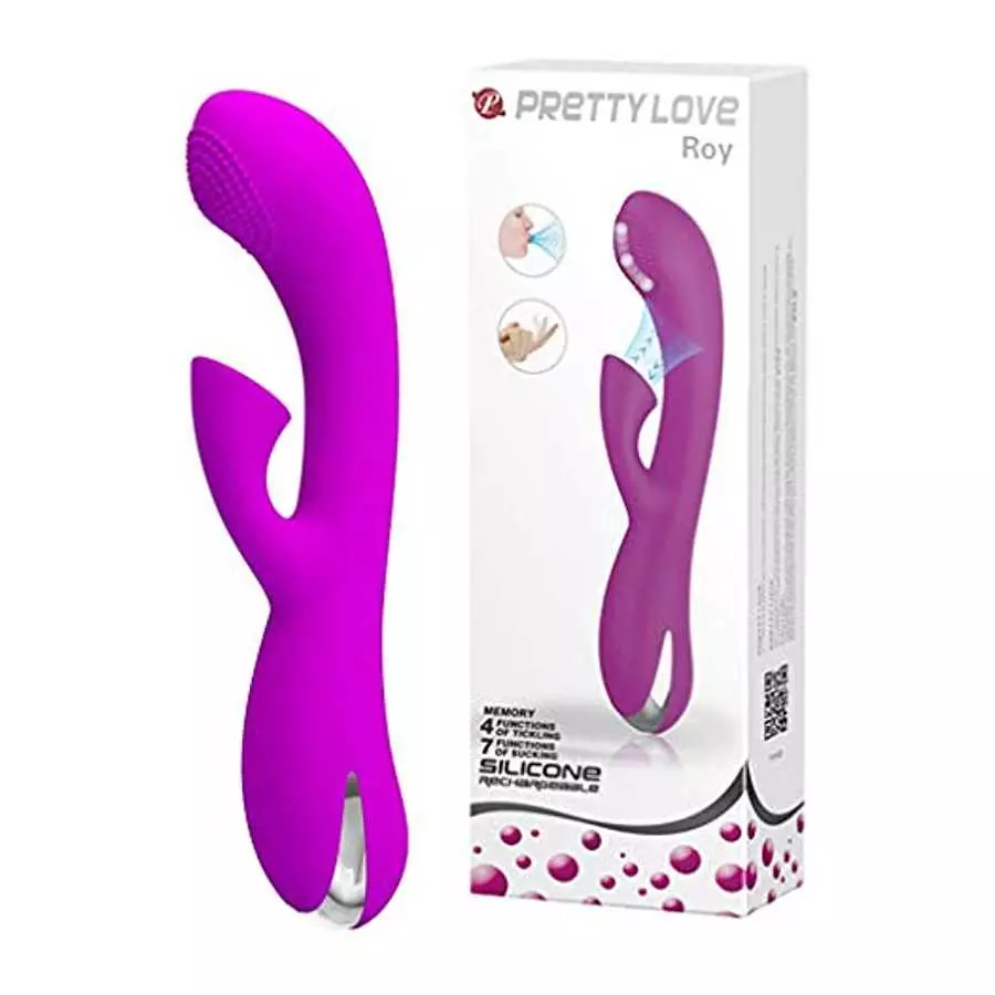 Pretty Love Roy Roller Ball Silicone Rechageable G-Spot Rabbit Style Vibrator Pretty Love Roy Roller Ball Silicone Rechageable G-Spot Rabbit Style Vibrator