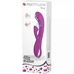 Pretty Love Roy Roller Ball Silicone Rechageable G-Spot Rabbit Style Vibrator