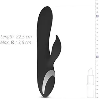 Sway Vibes No. 2 Vibrant Toy Black Therapeutic Cordless Vibrator with 12 Multi-Speed Vibration Modes. 22,5 cm, G Spot Vibrator S Sway Vibes No. 2 Vibrant Toy Black Therapeutic Cordless Vibrator with 12 Multi-Speed Vibration Modes. 22,5 cm, G Spot Vibrator S