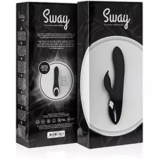 Sway Vibes No. 2 Vibrant Toy Black Therapeutic Cordless Vibrator with 12 Multi-Speed Vibration Modes. 22,5 cm, G Spot Vibrator S Sway Vibes No. 2 Vibrant Toy Black Therapeutic Cordless Vibrator with 12 Multi-Speed Vibration Modes. 22,5 cm, G Spot Vibrator S