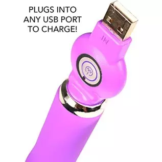 Silicone USB Rechargeable Vibrator 20 Vibrating Functions Adult G-Spot Massager Sex Toy