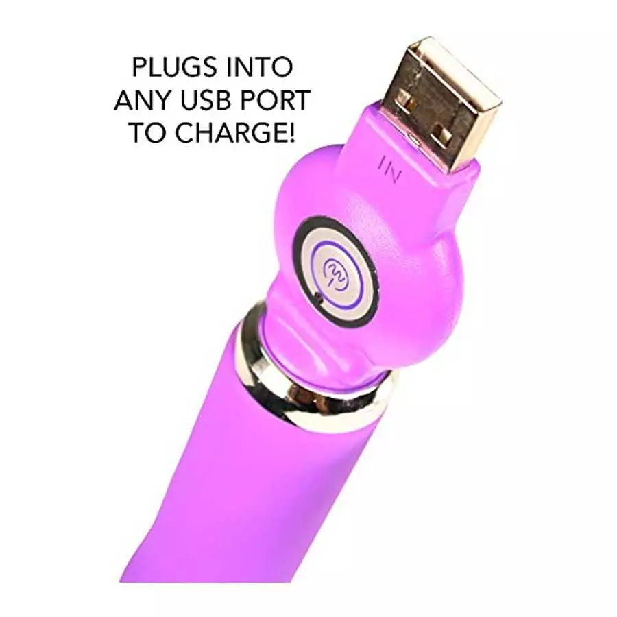 Silicone USB Rechargeable Vibrator 20 Vibrating Functions Adult G-Spot Massager Sex Toy