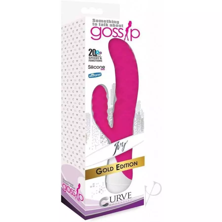 Ivy 20x Wavy Silicone Rabbit Vibe- Purple