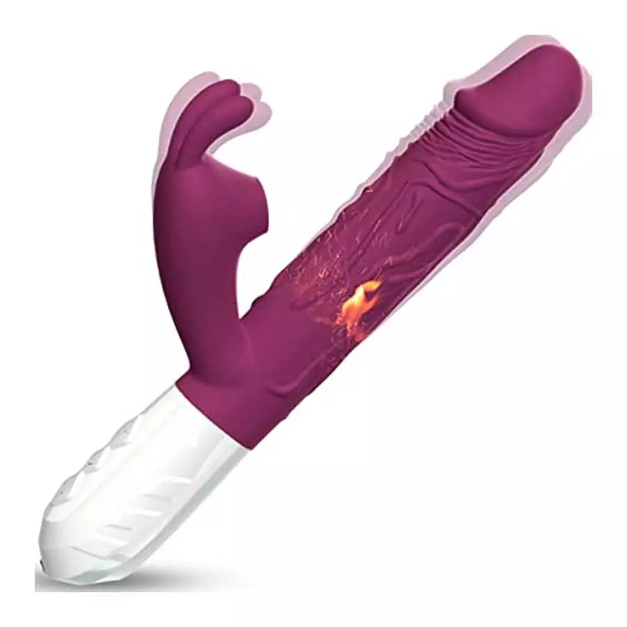 Realistic Rabbit Vibrator Dildo for Women Vaginal Health G Spot Vibrator with Bunny Ears 7 Vibrations,Waterproof Clitoral Stimul