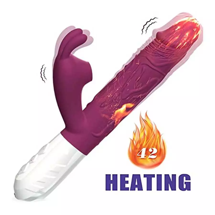 Realistic Rabbit Vibrator Dildo for Women Vaginal Health G Spot Vibrator with Bunny Ears 7 Vibrations,Waterproof Clitoral Stimul