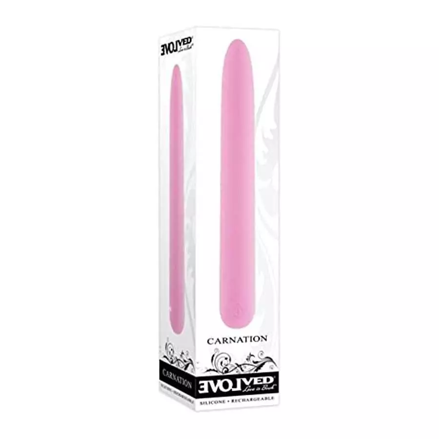 Evolved Love is Back - Carnation - 10 Vibrating Speeds & Functions Silicone Rechargeable Traditional Vibrator - Pink