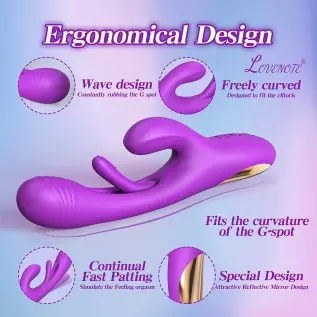 Flapping Vibrator Dildo for Women: G Spot Rabbit Vibrator with 7 Vibration 7 Flapping Modes, Waterproof Clitoralis Stimulator fo Flapping Vibrator Dildo for Women: G Spot Rabbit Vibrator with 7 Vibration 7 Flapping Modes, Waterproof Clitoralis Stimulator fo