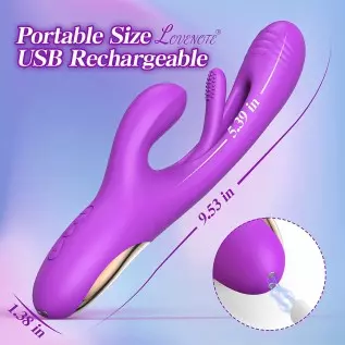 Flapping Vibrator Dildo for Women: G Spot Rabbit Vibrator with 7 Vibration 7 Flapping Modes, Waterproof Clitoralis Stimulator fo Flapping Vibrator Dildo for Women: G Spot Rabbit Vibrator with 7 Vibration 7 Flapping Modes, Waterproof Clitoralis Stimulator fo