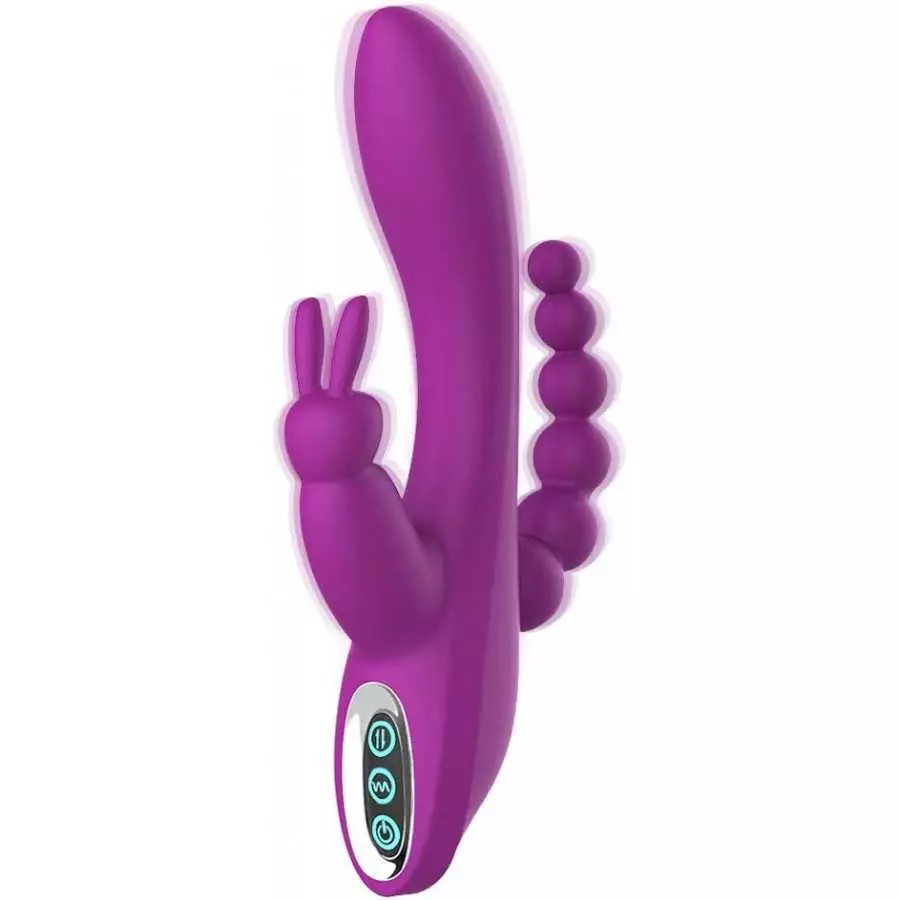 3 in 1 G-Spot Rabbit Anal Dildo Vibrator Adult Sex Toys with 7 Vibrating Modes for Women - Adorime Silicone Waterproof Rechargea 3 in 1 G-Spot Rabbit Anal Dildo Vibrator Adult Sex Toys with 7 Vibrating Modes for Women - Adorime Silicone Waterproof Rechargea