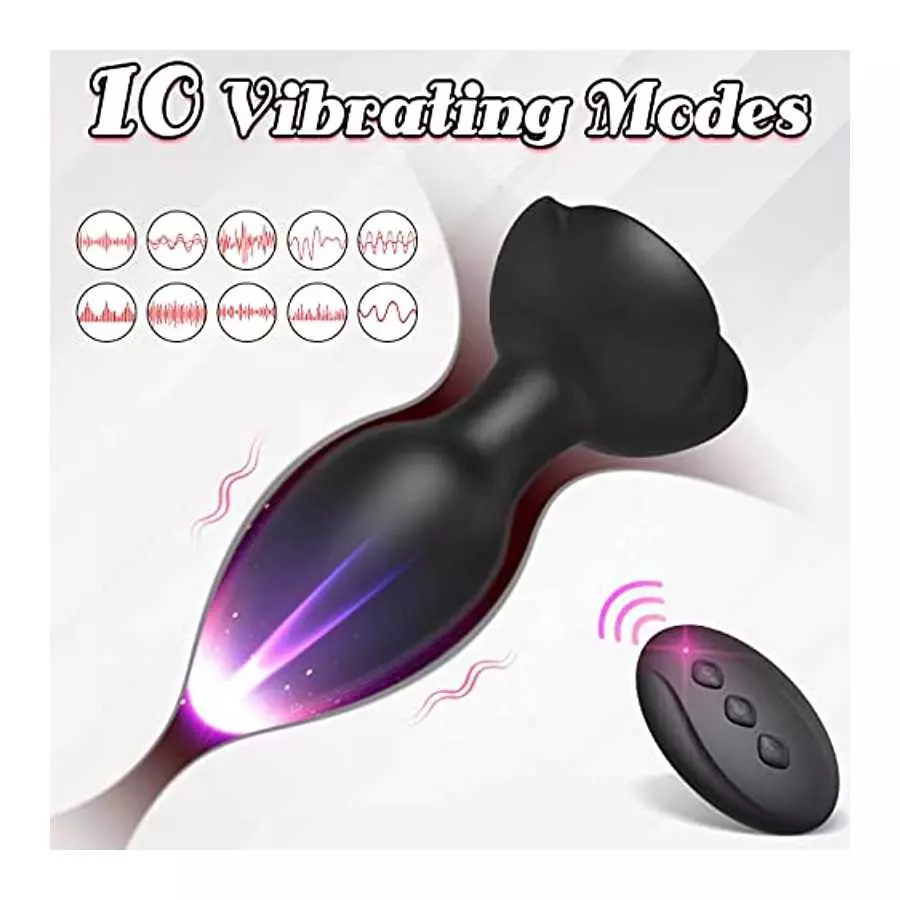 Anal Rose Toy Vibrator Rose Sex Stimulator for Women - 9 Inches Color-Changeabl Realistic G Spot Dildos