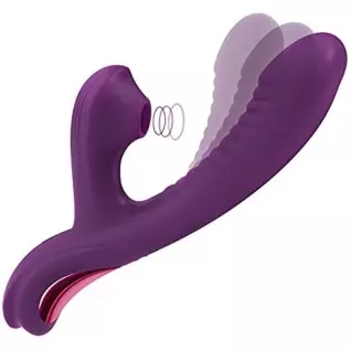 Tracy's Dog Come-Hither Rabbit Sucking Vibrator for Clitoral G Spot Stimulation, Adult Sex Toys for Women Couple, Vibrating Fing