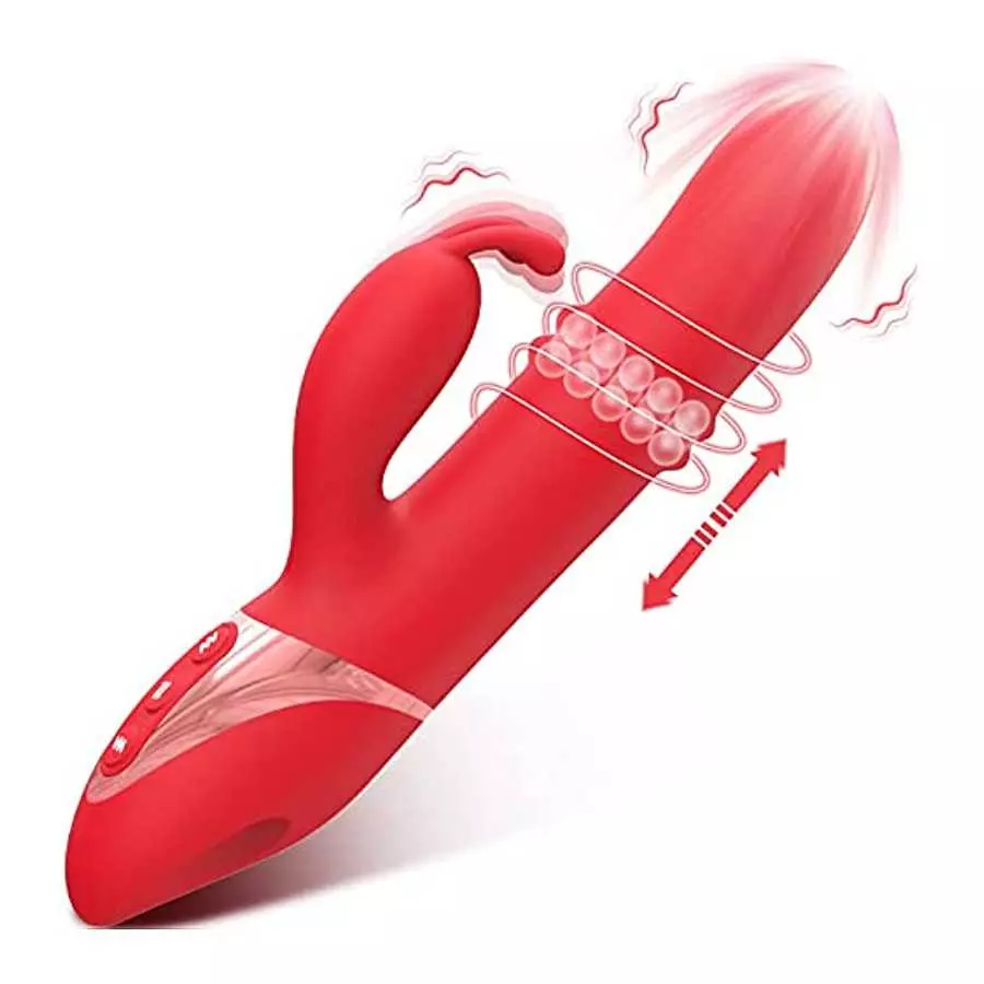 Adult Sex Toys Women Sex Toy - 3in1 Thrusting Vibrator Dildo G Spot Rabbit Vibrators for Woman with 24 Sliding Beads, 27 Pattern Adult Sex Toys Women Sex Toy - 3in1 Thrusting Vibrator Dildo G Spot Rabbit Vibrators for Woman with 24 Sliding Beads, 27 Pattern