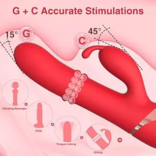 Adult Sex Toys Women Sex Toy - 3in1 Thrusting Vibrator Dildo G Spot Rabbit Vibrators for Woman with 24 Sliding Beads, 27 Pattern Adult Sex Toys Women Sex Toy - 3in1 Thrusting Vibrator Dildo G Spot Rabbit Vibrators for Woman with 24 Sliding Beads, 27 Pattern