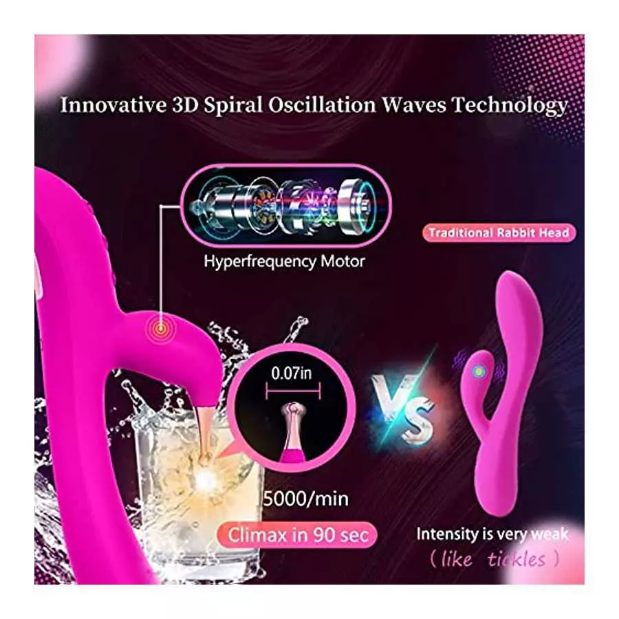 High-Frequency G spot Dildo Vibrator Adult Women Sex Toys, Yukzen Vibrating Female Rabbit Sex Toy Tool Clitoris Stimulator Vibra