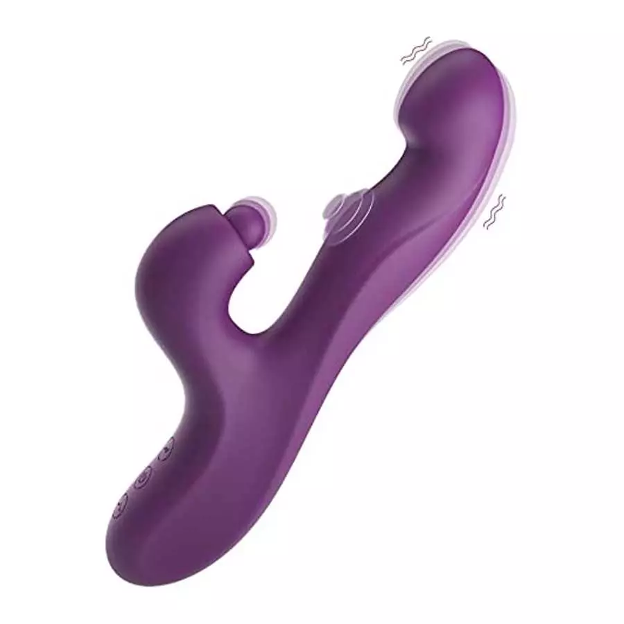 Tracy's Dog Clitoral Tapping Rabbit Vibrator for Clit G Spot Stimulation, Triple Stimulator with 3 x 5 x 10 Modes, Adult Sex Toy Tracy's Dog Clitoral Tapping Rabbit Vibrator for Clit G Spot Stimulation, Triple Stimulator with 3 x 5 x 10 Modes, Adult Sex Toy
