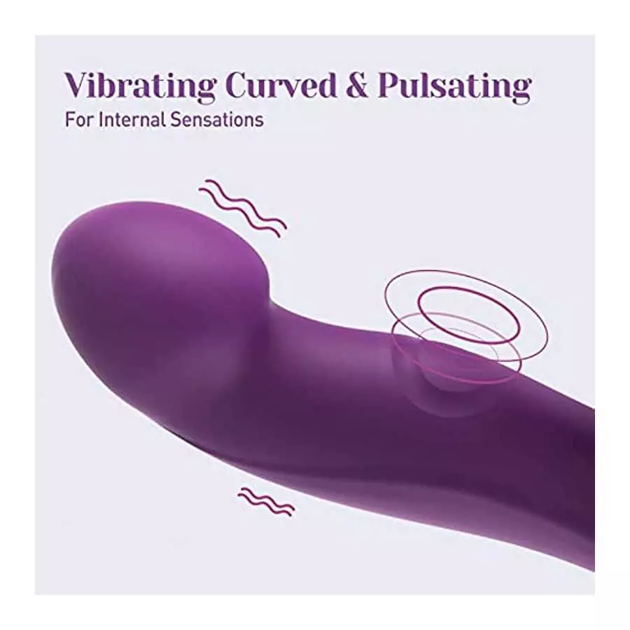 Tracy's Dog Clitoral Tapping Rabbit Vibrator for Clit G Spot Stimulation, Triple Stimulator with 3 x 5 x 10 Modes, Adult Sex Toy