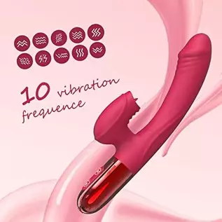 Sex Toys for Women, Vibrator for Women, Sexual Tools for Female Heating Rabbit, Adult Dildo, G Spot Clitoralis Stimulator 10 Pow