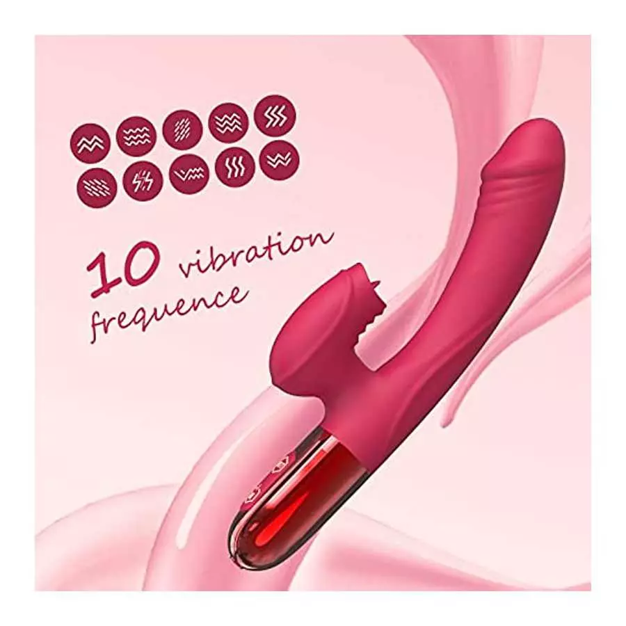 Sex Toys for Women, Vibrator for Women, Sexual Tools for Female Heating Rabbit, Adult Dildo, G Spot Clitoralis Stimulator 10 Pow