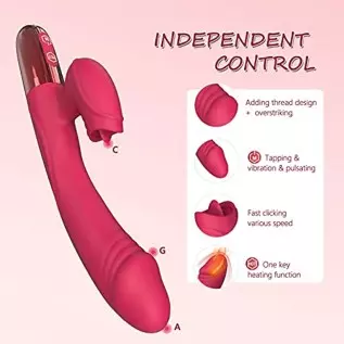 Sex Toys for Women, Vibrator for Women, Sexual Tools for Female Heating Rabbit, Adult Dildo, G Spot Clitoralis Stimulator 10 Pow