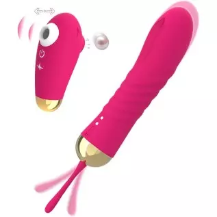 Pulsating G Spot Vibrator for Women Personal Massager with 10 Thrusting & Sucking Modes Thrusting Dildo, TYFURENA Bullet Vibrato