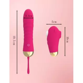 Pulsating G Spot Vibrator for Women Personal Massager with 10 Thrusting & Sucking Modes Thrusting Dildo, TYFURENA Bullet Vibrato